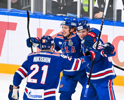 Обложка к новости "СКА выигрывает первый матч в серии с «Динамо» 5:3"